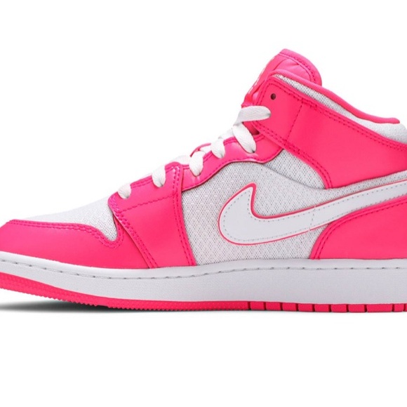 Jordan | Shoes | Air Jordan Mid Hyper Pink White | Poshmark